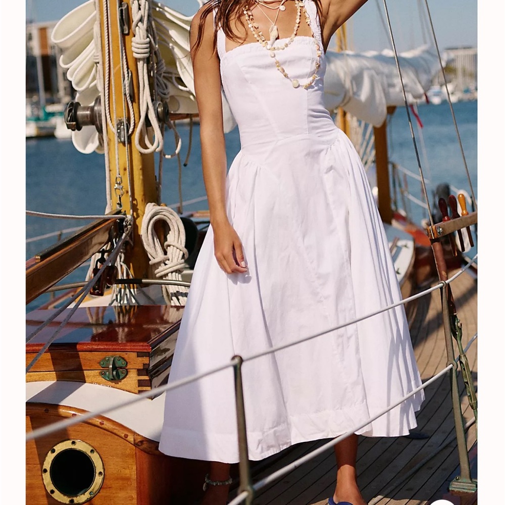 NWOT free people summer cinch poplin dress